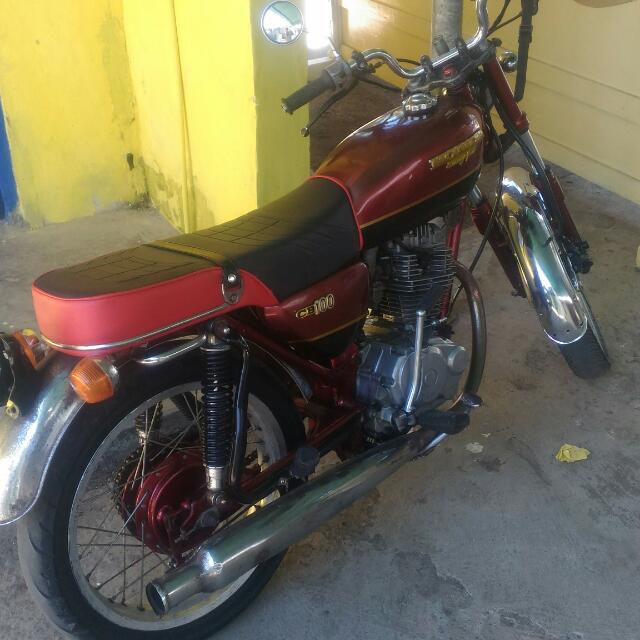 Modifikasi Motor Cb 100 Warna Hitam - Arena Modifikasi