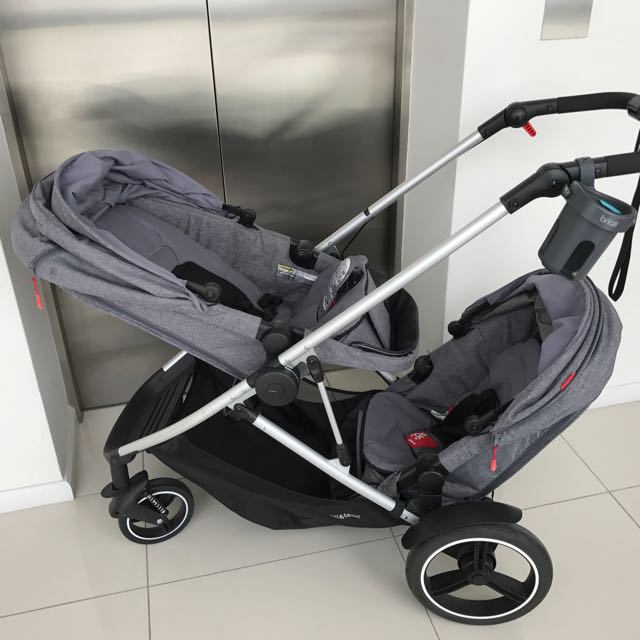 Poussette double phil and teds hot sale