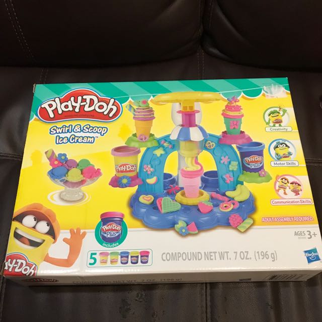 play doh ice cream swirl and scoop