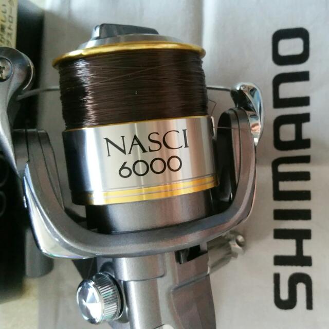 Shimano Nasci6000 Fishing 🎣 Reel & Line