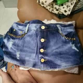 rok celana jeans
