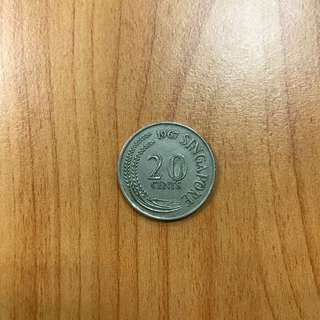 1967 Singapore 20 cents