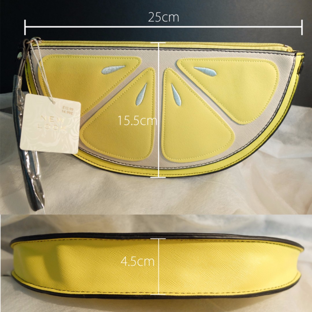 Yellow clutch bag new look deals