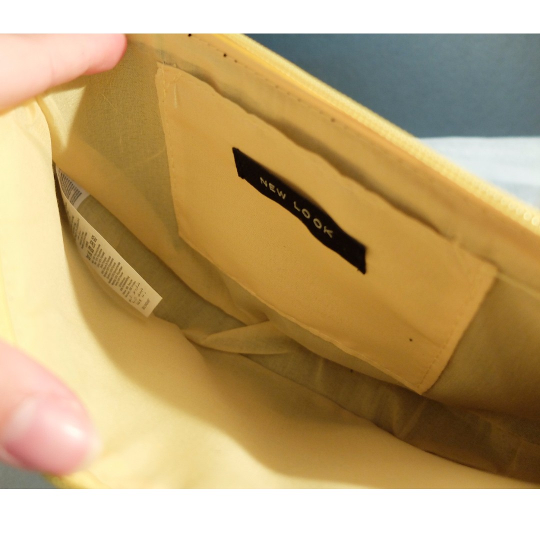 Yellow clutch on sale bag new look