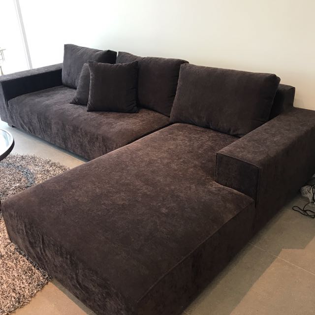 Chota Corner Sofa Dark Brown Furniture Sofas On Carousell