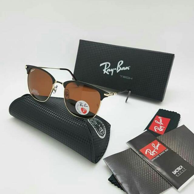 Kacamata Rayban Clubmaster Rb4625 Fesyen Pria Aksesoris