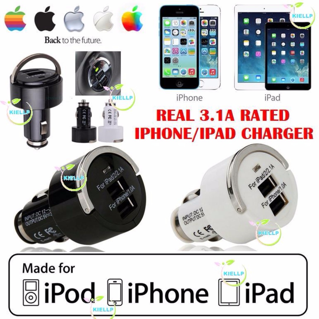 Kiellp Vehicle 12v Cigarette Lighter Socket Dual Usb Charger For Iphone4 5 6 6 Ipad Mini True 3 1a Rating Japanese Circuitry With Over Voltage Over Current Cut Off And Short Circuit Protection Cheapest In Sg Motorcycles Motorcycle Accessories On
