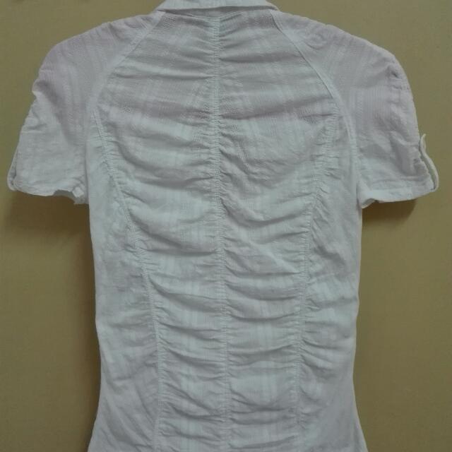 MNG Casual Wear White Top