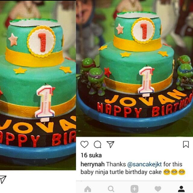 Ninja Turtle Baby Bday Cakes Food Drinks Baked Goods On Carousell