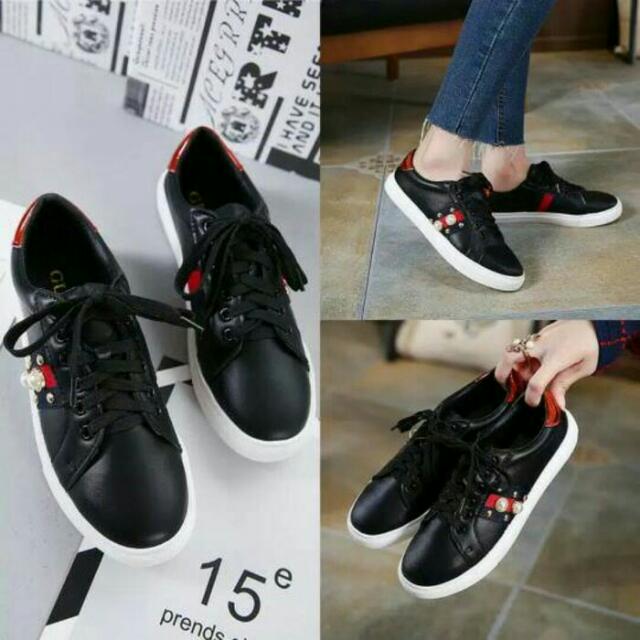 Sepatu Gucci Hitam Olshop Fashion Olshop Wanita Di Carousell