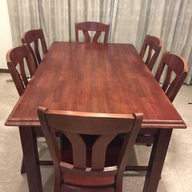 6 Seater Kitchen Table, Furniture & Home Living, Furniture, Tables