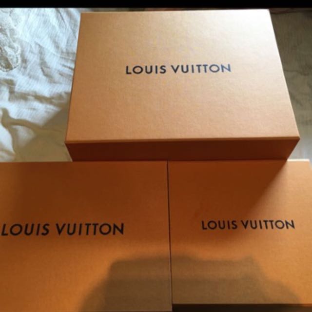 Louis Vuitton wrapping box, Luxury, Bags & Wallets on Carousell