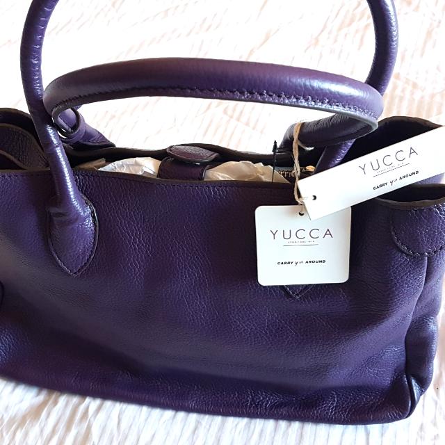 BN YUCCA Soft Leather Shoulder Sling Bag Rich Purple In Colour