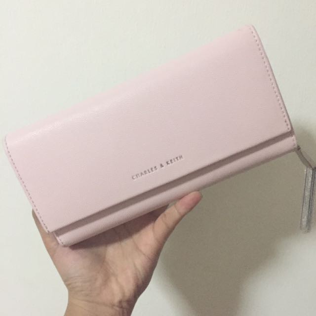 charles and keith pink wallet