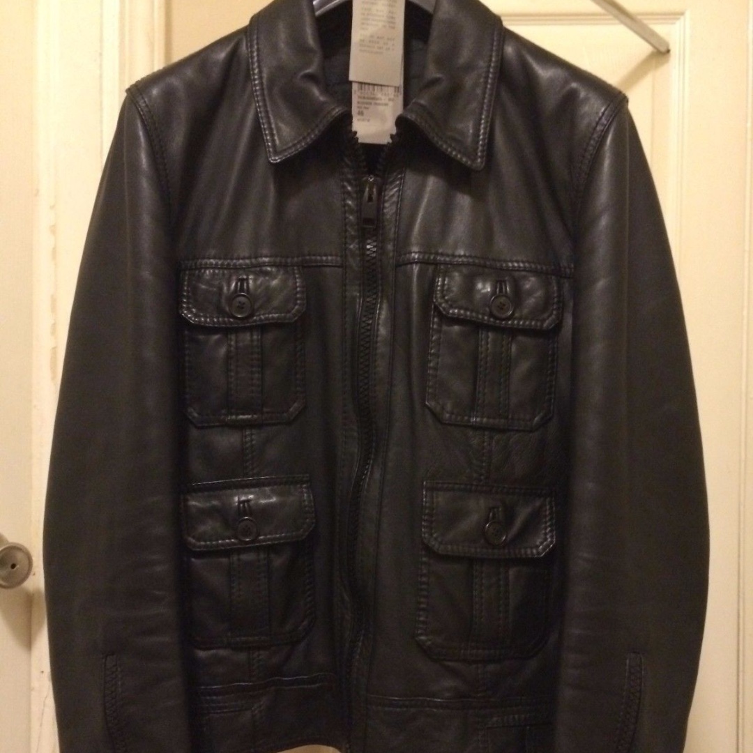 dior homme leather jacket