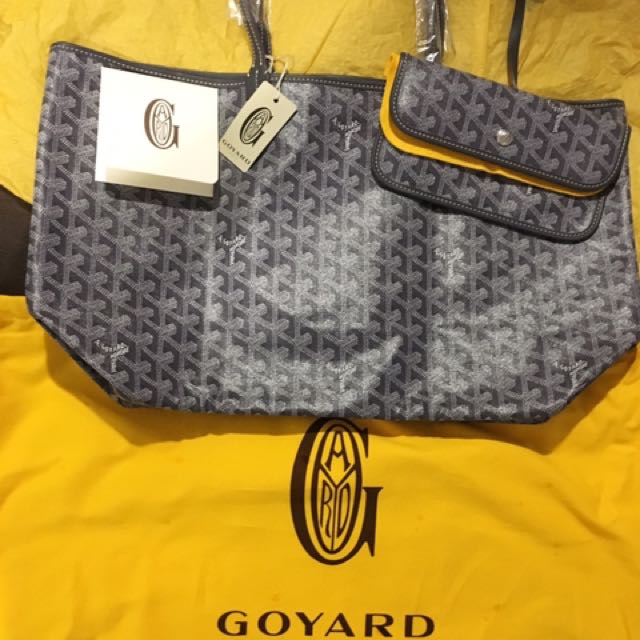 Goyard St. Louis PM gray color, Luxury, Bags & Wallets on Carousell