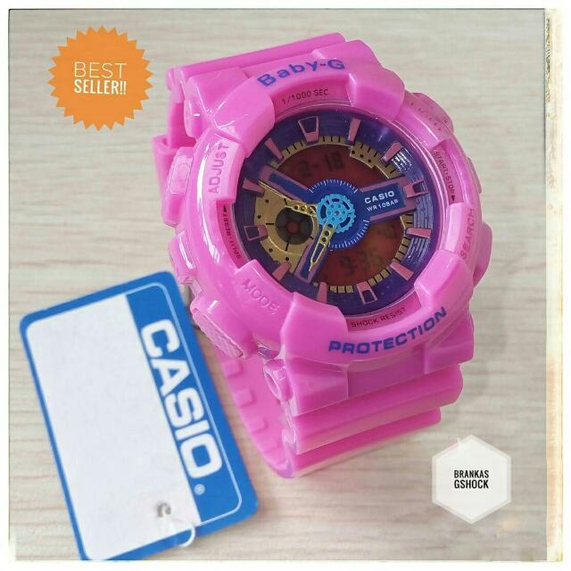 Jam Tangan Wanita Casio Baby G Bga 110 Full Pink Olshop Fashion