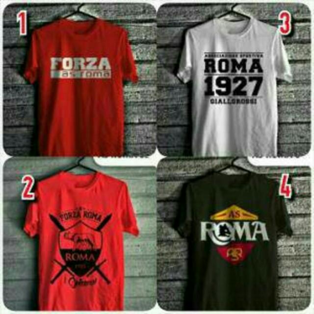 Kaos Distro As Roma Olshop Fashion Olshop Pria On Carousell