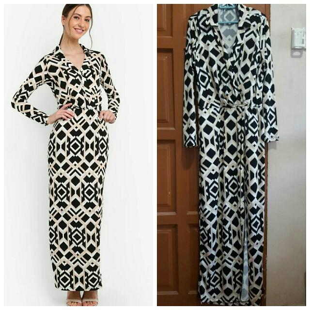 lubna wrap dress