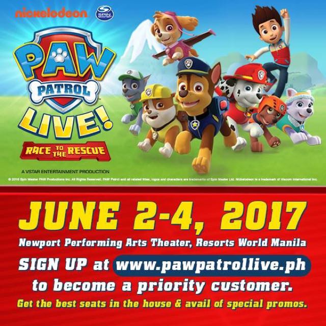 Paw Patrol Tickets, Tickets & Vouchers, Event Tickets on Carousell