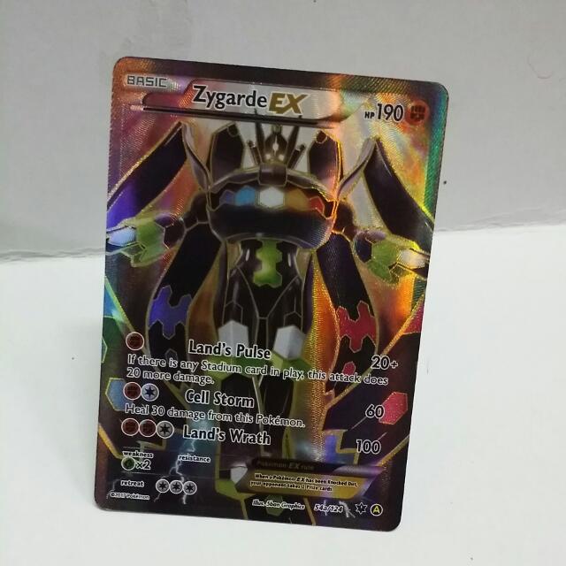 Pokemon Xy Promos Zygarde Ex 54a 124 Full Art Promo Toys Games Board Games Cards On Carousell