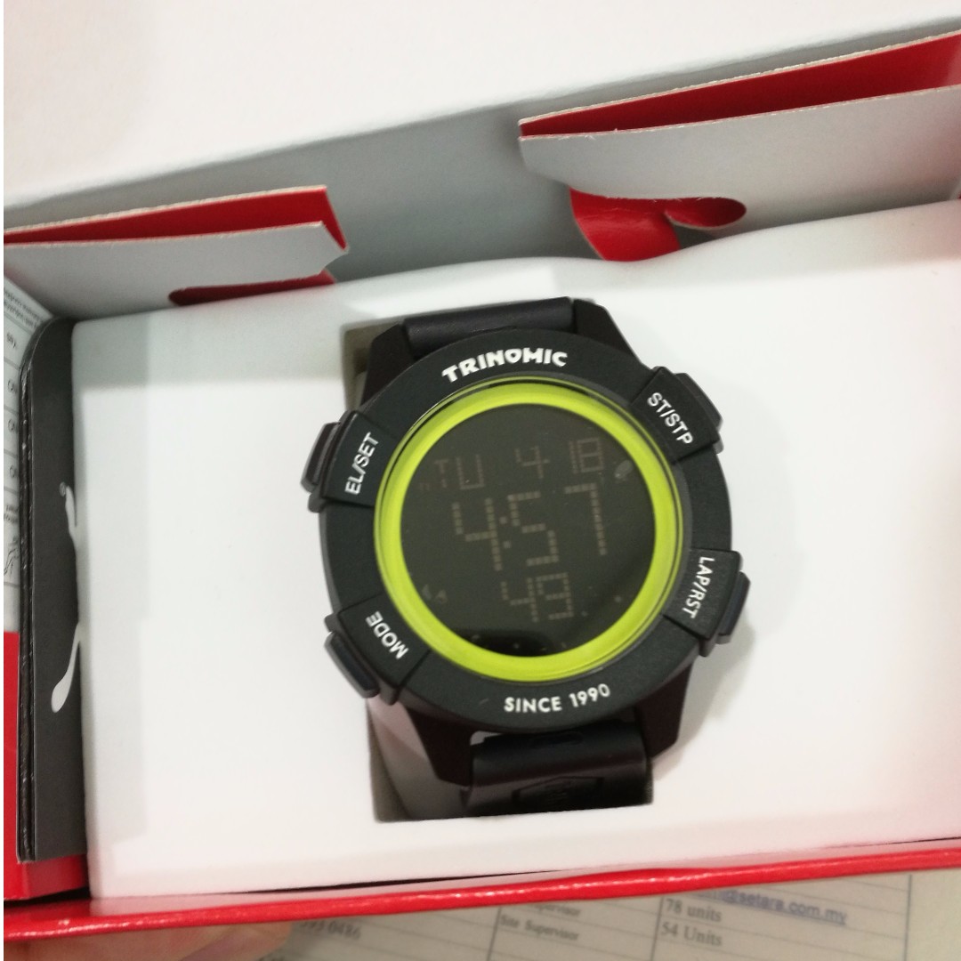 how to set time on puma watch