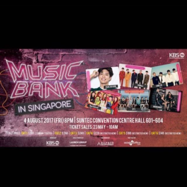 URGENT LOOKING FOR 2 TICKET MUSIC BANK, Tickets & Vouchers, Event