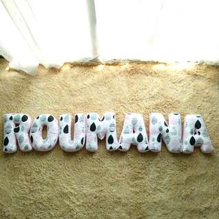 Customize Alphabet Pillow (ROUMANA)