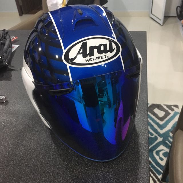 ARAI Helmet - Taira Blue, Motorcycles 