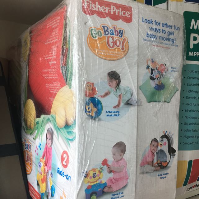 fisher price lion ride on toy