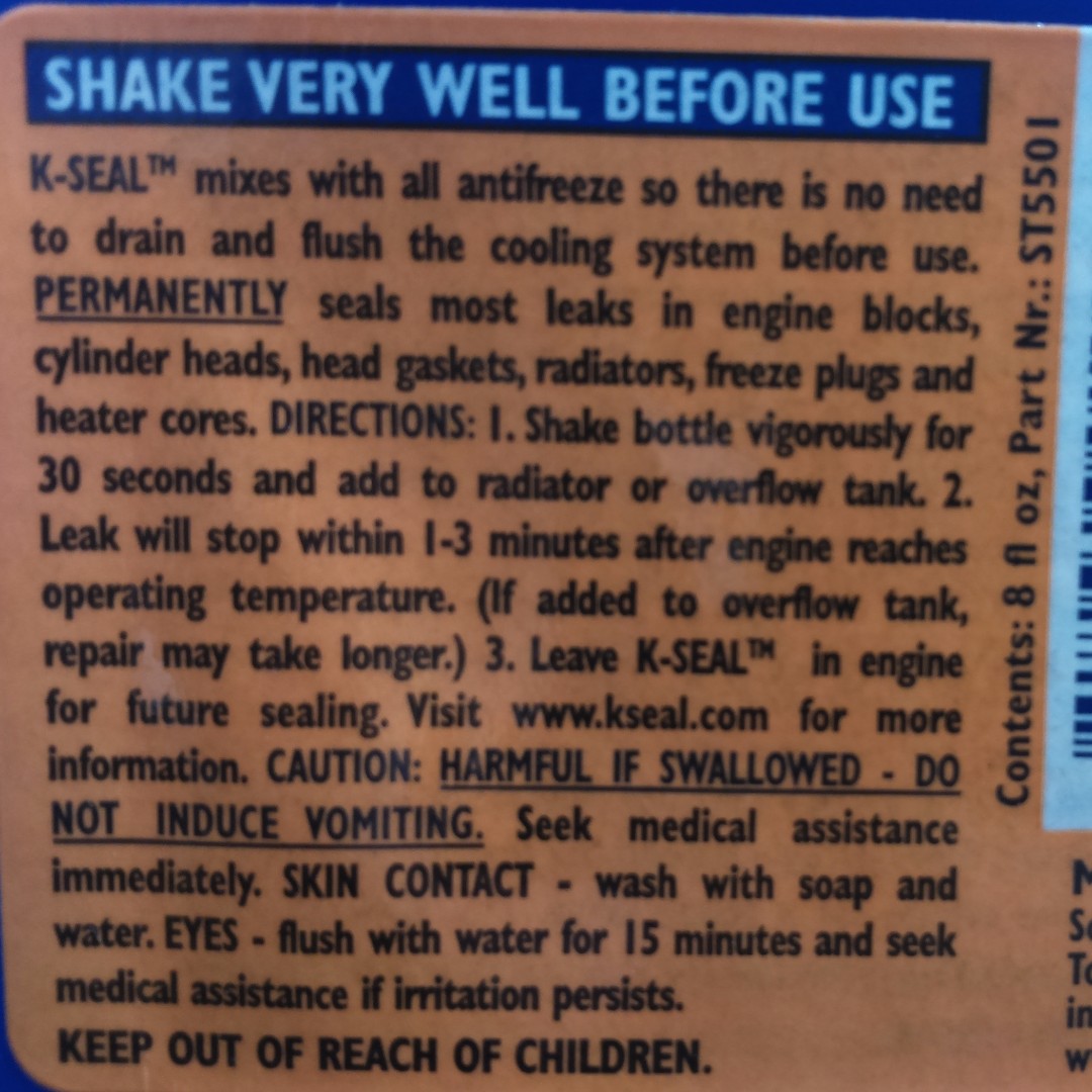 K Seal Head Gasket & Radiator Stop Leak, Motorbikes on Carousell