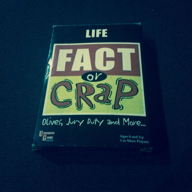  Fact or Crap Board Game : Toys & Games