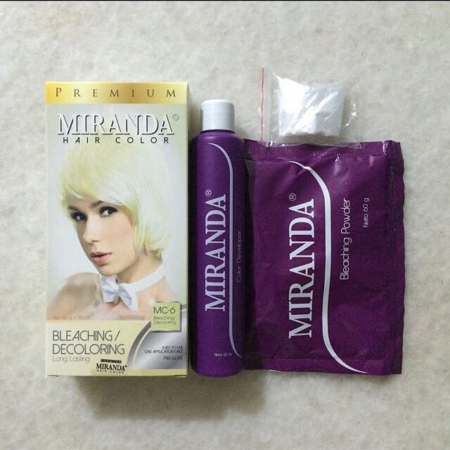 Miranda Hair Bleaching Kit Health Beauty Hair Care On Carousell