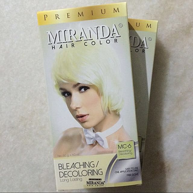 Miranda Hair Bleaching Kit Health Beauty Hair Care On Carousell