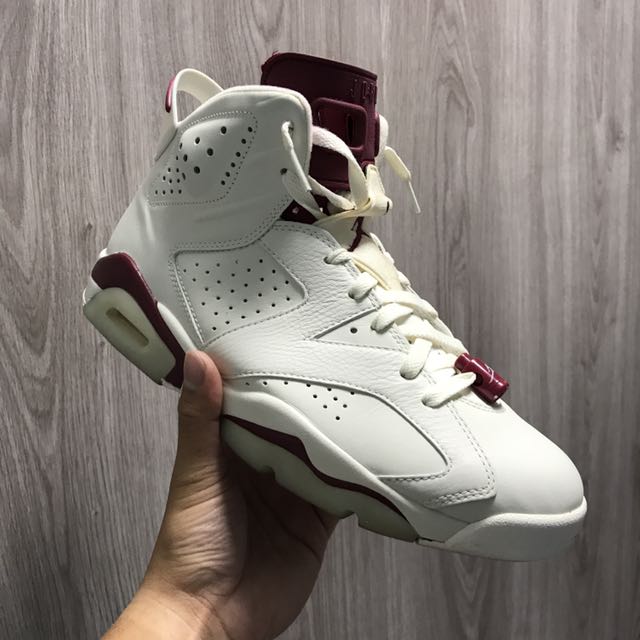 Nike air jordan sale 6 retro maroon