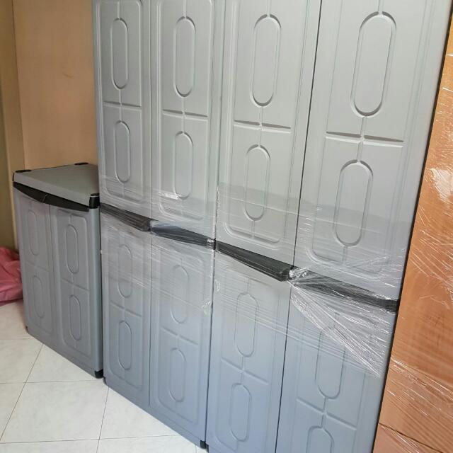 Plastic Cabinet Full Height Outdoor Storage Waterproof