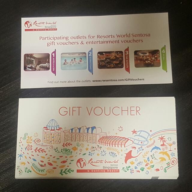 Resort World Sentosa Gift Voucher Tickets Vouchers Vouchers On Carousell Resort World Sentosa Gift Voucher Tickets Vouchers Vouchers On Carousell