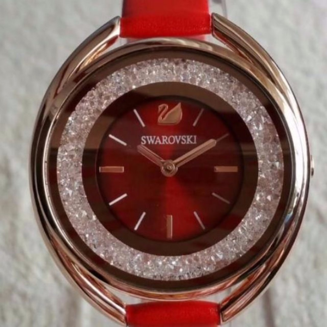 Red swarovski watch outlet