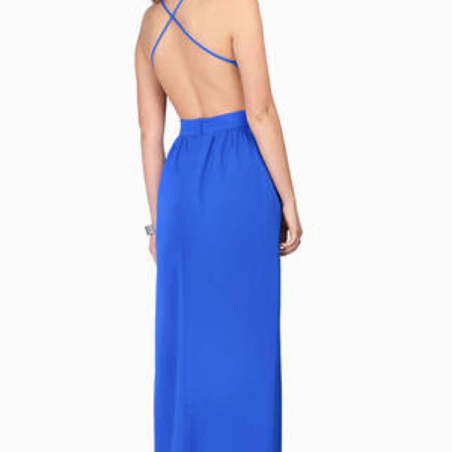 navy blue dress for baby girl Tobi backless dress main image 0