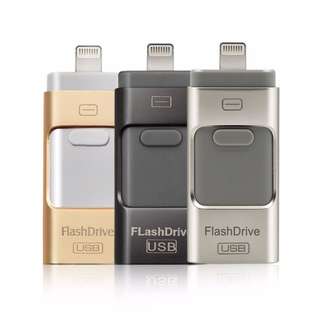 【工廠直供】3合1通用手機隨身碟 OTG 128GB 蘋果IPhone 安卓android 電腦USB 擴充行動硬碟