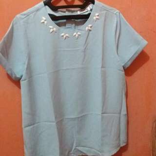 Top Mint Biru Muda