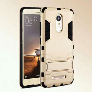 Ready stovk Armour case cover fo Redmi 4x redmi 3s  Redmi note 3  Redmi note 4 Free tempered glass