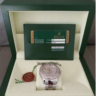 Rolex Men 40mm 2008 16622 Yacht-Master Platinum Bezel