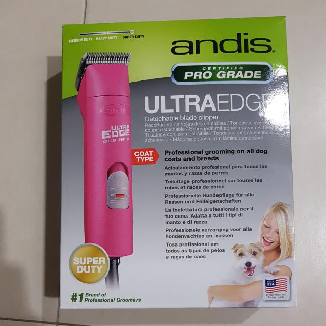 pink andis dog clippers