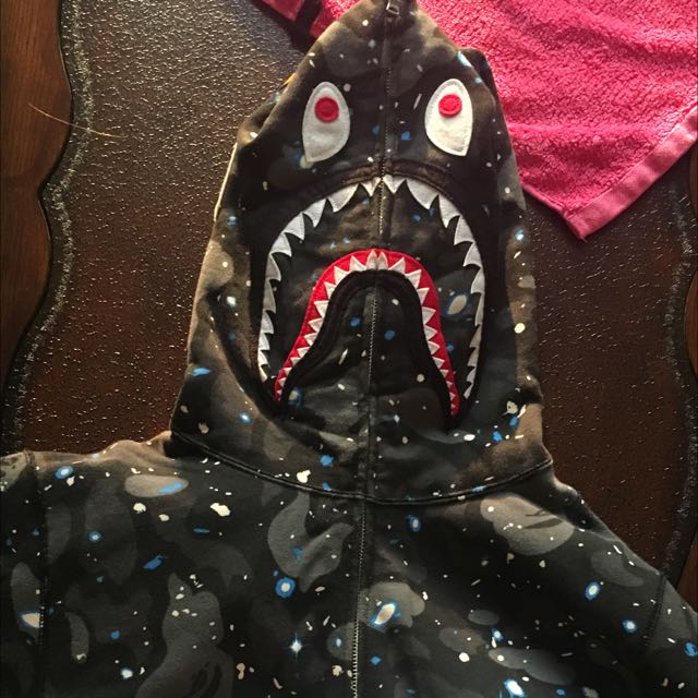Real bape shark hoodie new arrivals