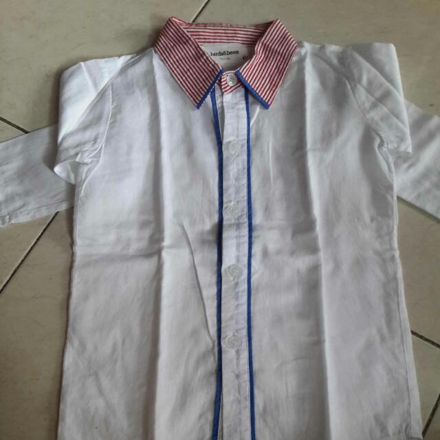 Birds Bees Kemeja Putih Variasi Babies Kids Boys Apparel On Carousell