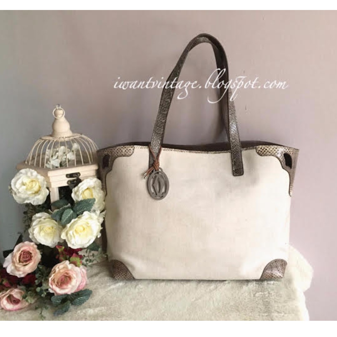 CARTIER Canvas Marcello de Cartier Tote Bag
