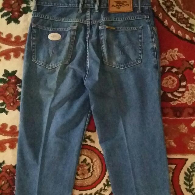 Amco Jeans Malaysia / 96cotn Bkxqkmm / 1980's amco dark denim high ...