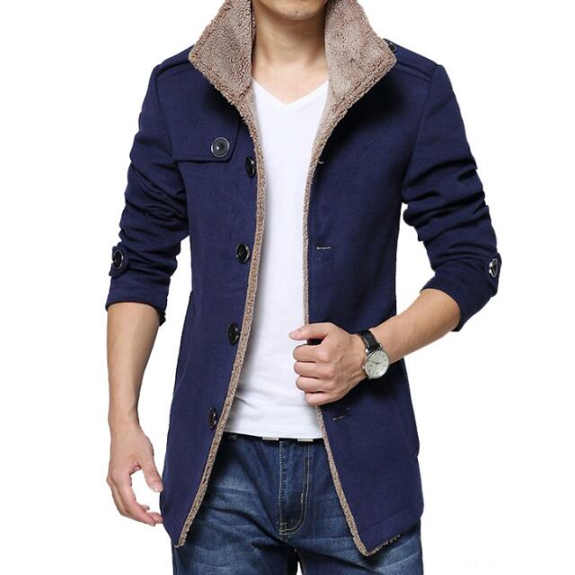 Hot Autumn And Winter Casual Men Jacket Korean Fashion Slim Lambs