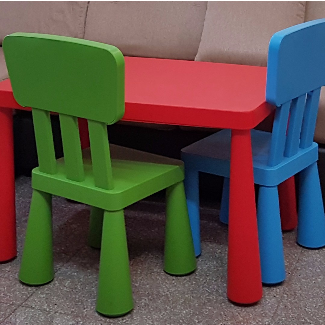 IKEA Table with 2 chairs, Furniture & Home Living, Furniture, Tables